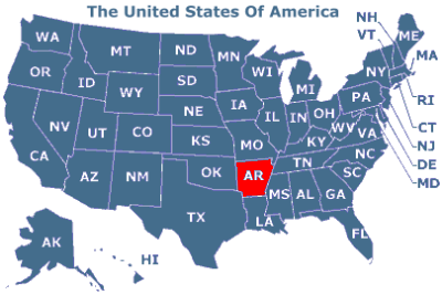 U.S.A. Bundesstaat Arkansas