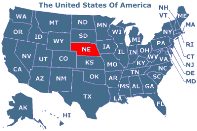 U.S.A. Bundesstaat Nebraska