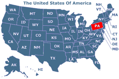 U.S.A. Bundesstaat Pennsylvania
