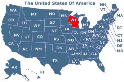 U.S.A. Bundesstaat Wisconsin